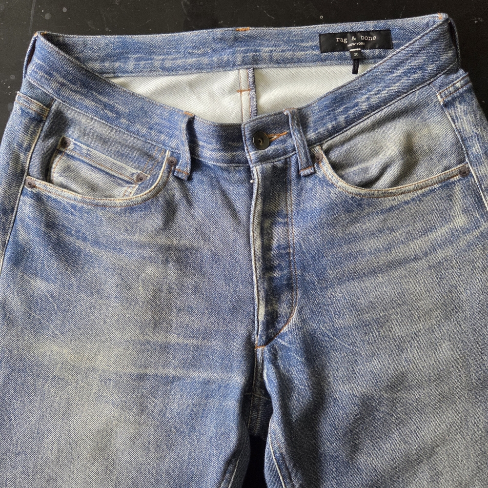 Rag & Bone Miramar jeans - laser printed #denim size 30